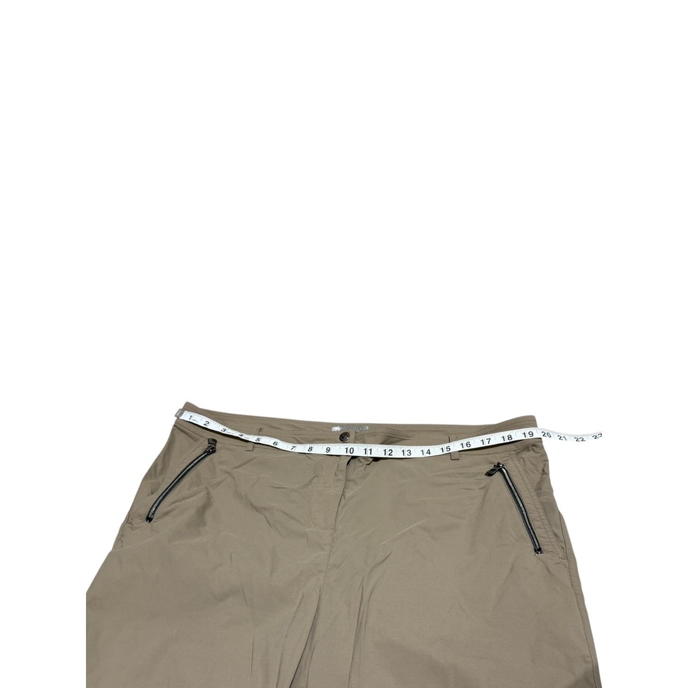 Anatomie Skyler Travel Pants Khaki Tan Straight Leg Stretch XL Zipper Pocket - Picture 2 of 8